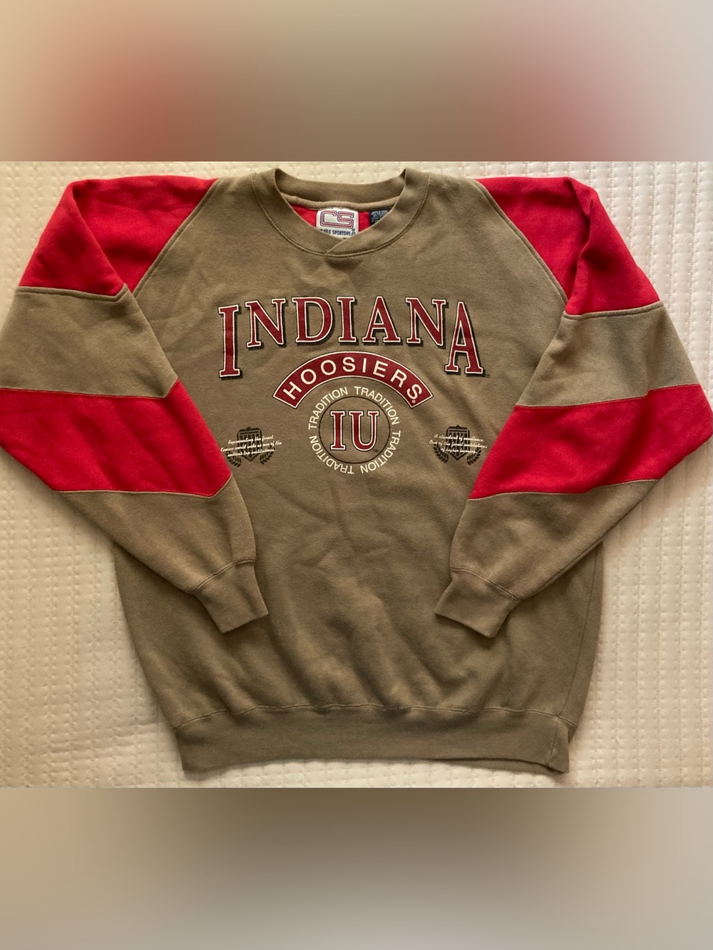 Vintage Indiana Hoosiers Sweatshirt Men’s Medium Crable Sportswear VTG IU